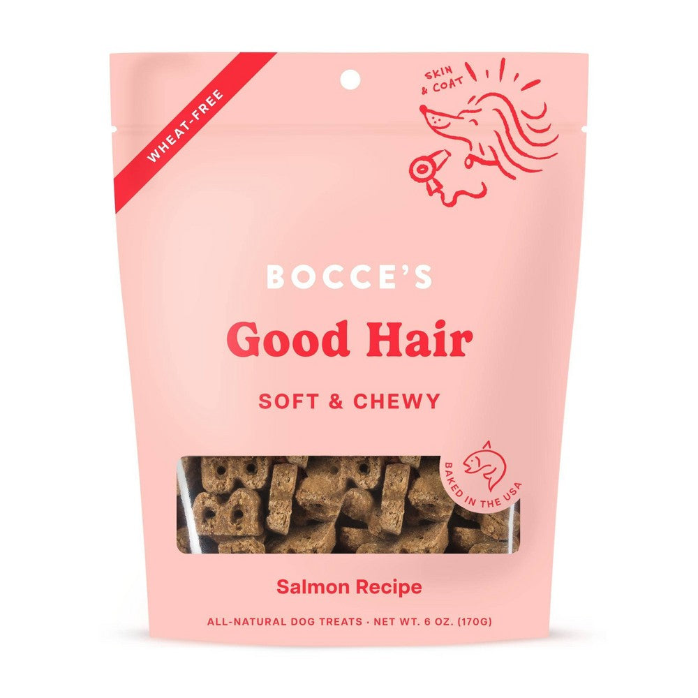 Bocce's Bakery Dailies Good Hair Soft & Chewy Dog Treats - Salmon Recipe - 6 oz
