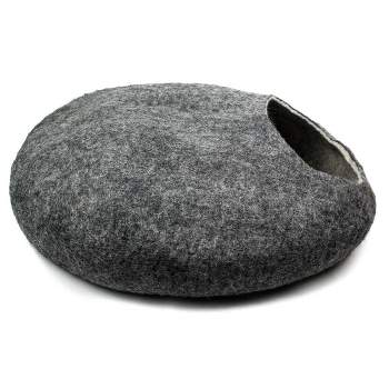Yeti Pet Cave - Cat and Small Dog Bed - 100% New Zealand Wool (Blue or Rainbow)