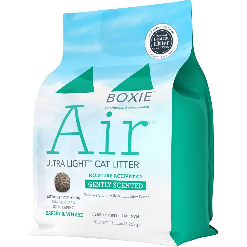 Boxiecat Gently Scented Clumping Plant-Based Cat Litter -...