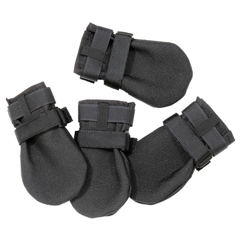 Ultra Paws Durable Dog Boots - Black, Medium - Paw Protection for Hot Pavement & Hard Floors