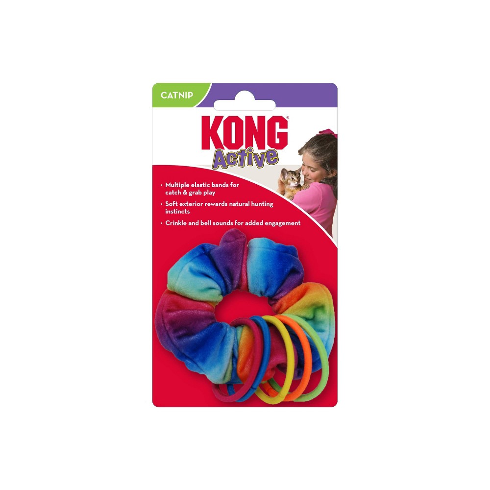 Kong Cat Active Scrunchie Cat Toy with Catnip
