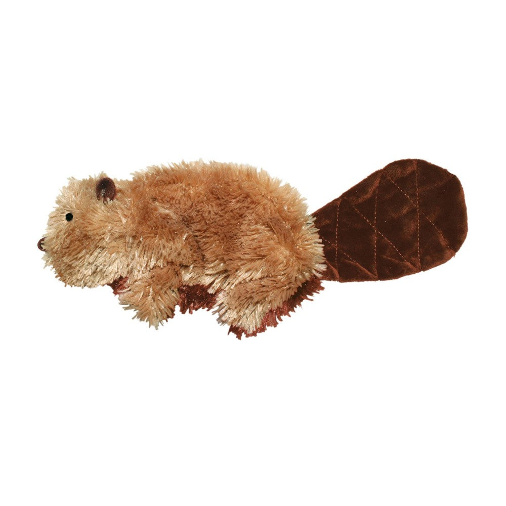 KONG Dr. Noyz Beaver Dog Toy - Small Plush with Replaceable Squeaker