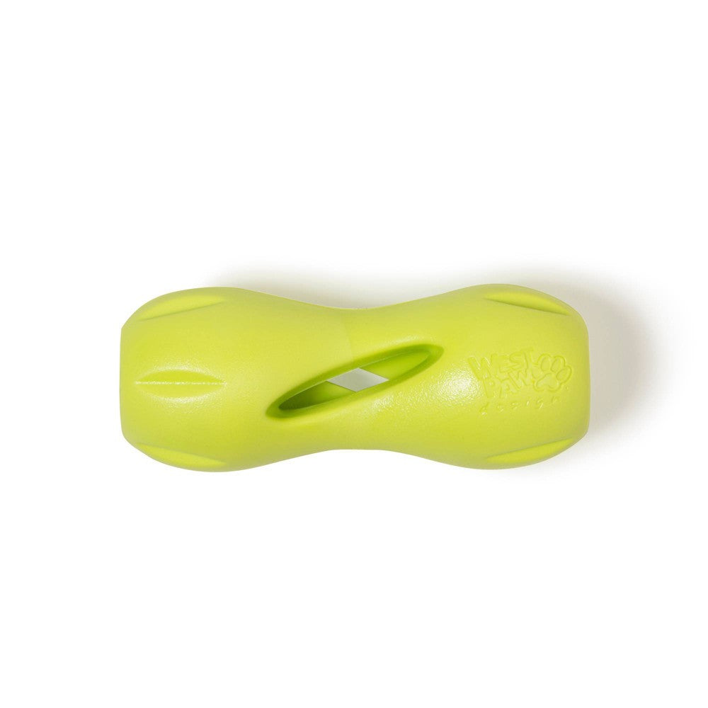 West Paw Zogoflex Qwizl Dog Puzzle Treat Toy, Interactive Chew Toy - Small