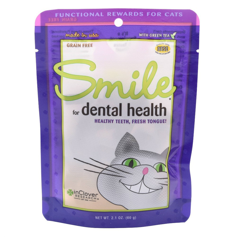 IN CLOVER INC - Smile Feline Dental Soft Chew 2.1 OZ