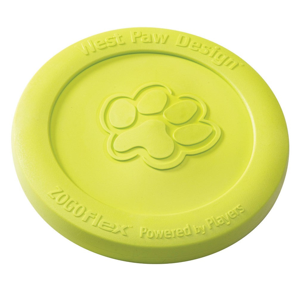 West Paw Zogoflex Zisc Dog Toy - Small, Granny Smith Green, 6.5" Flying Disc