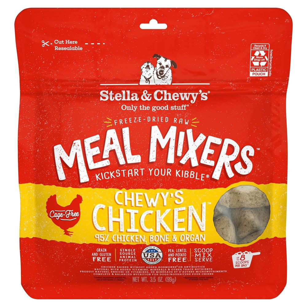 Stella & Chewy's Freeze-Dried Raw Chicken Meal Mixers Dog Food Topper, 3.5 oz