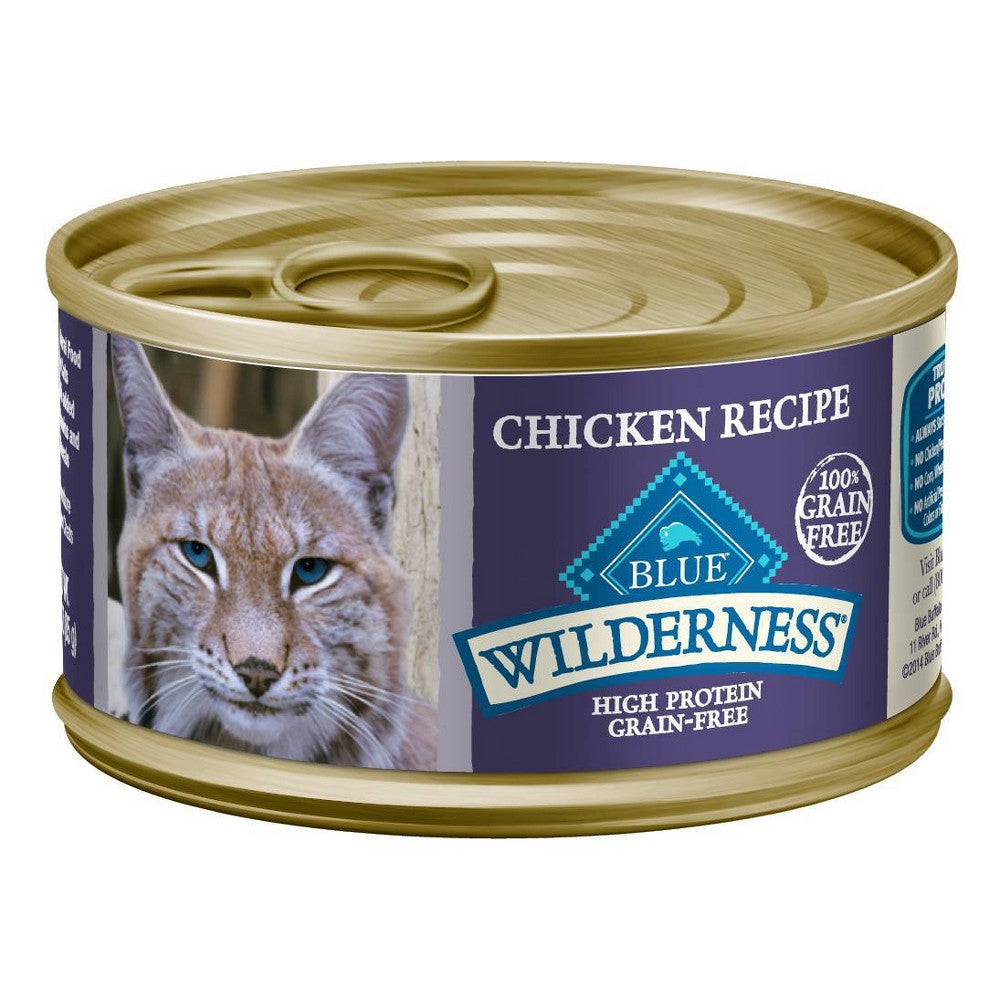Blue Buffalo Wilderness Chicken Pate Adult Wet Cat Food, 3 oz Can