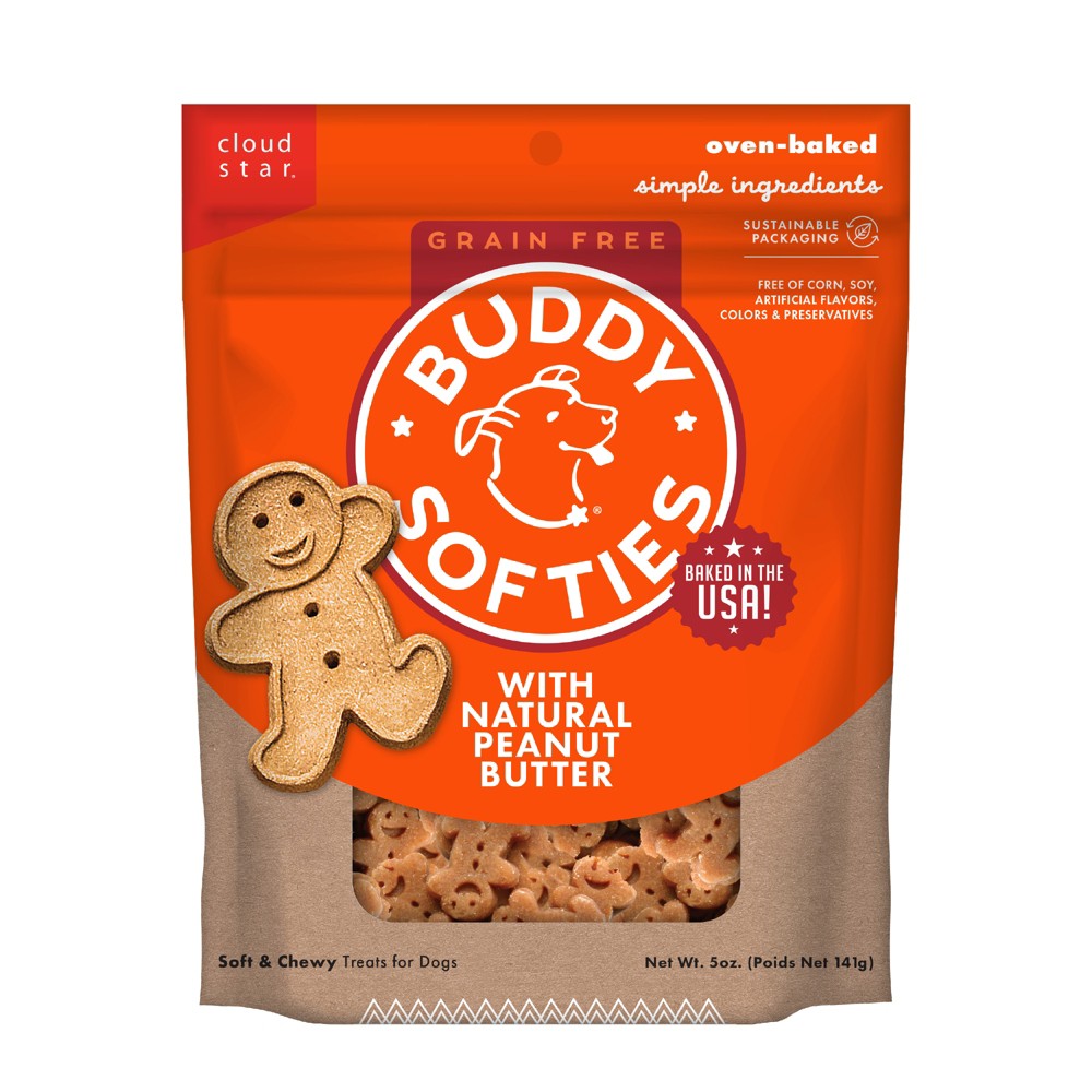 Buddy Biscuits Grain-Free Soft and Chewy Treats with Pean...