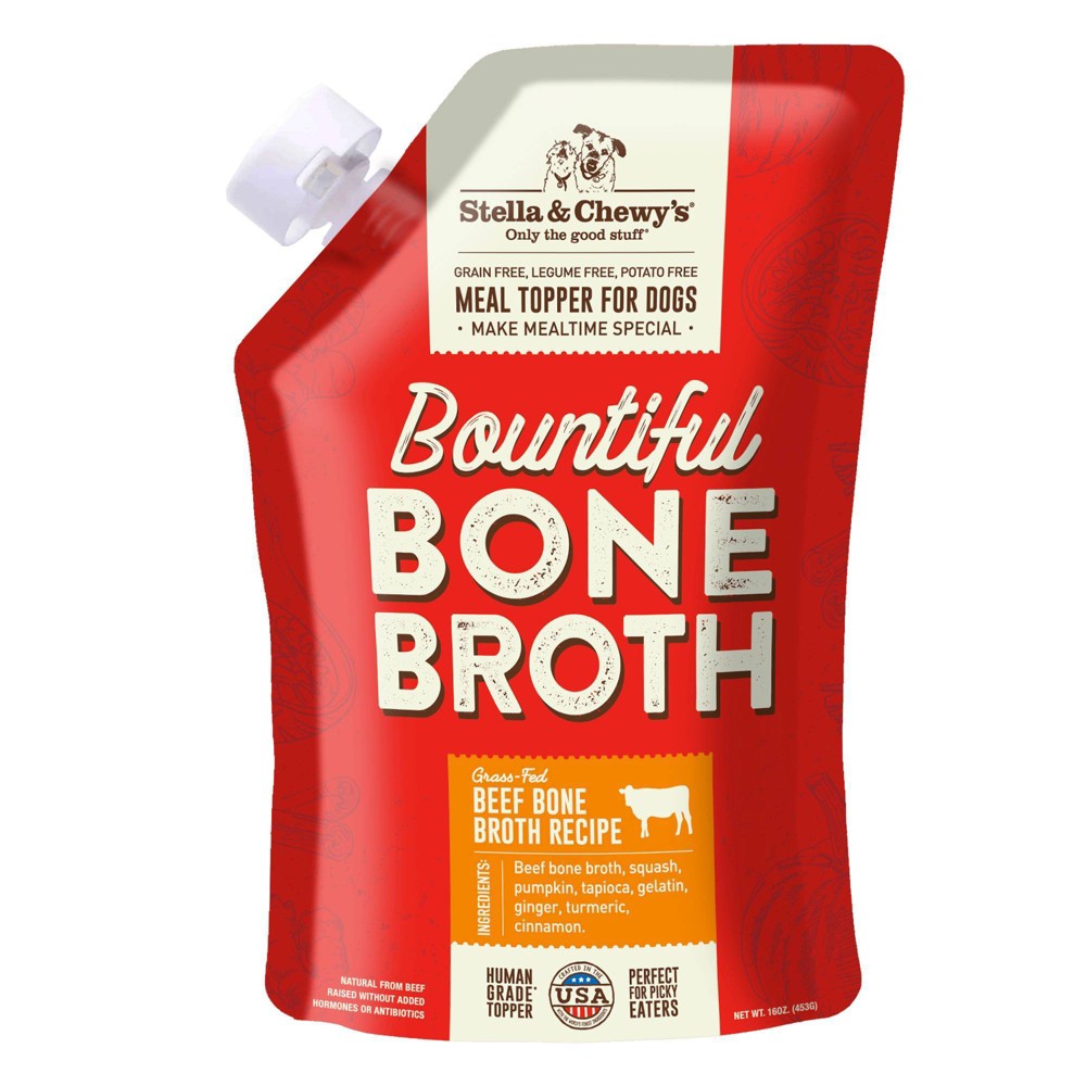 Stella & Chewy's Beef Flavor Bountiful Bone Broth Wet Dog...