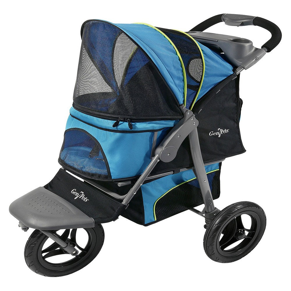 Gen7Pets G7 Jogger Pet Stroller - Trailblazer Blue - 75 lb Capacity