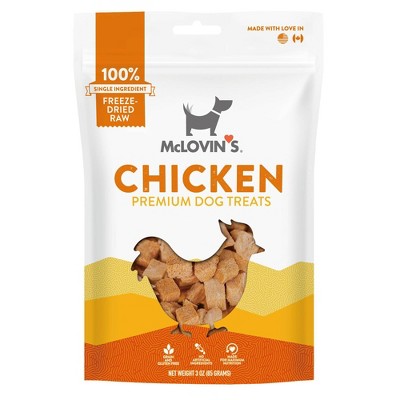 McLovin's Freeze-Dried Chicken Premium Dog Treats - 3 oz, 100% Natural, Single Ingredient