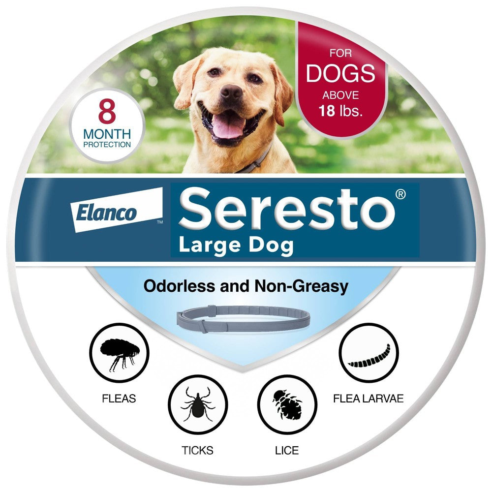 Seresto Flea and Tick Collar for Large Dogs, 8-Month Protection