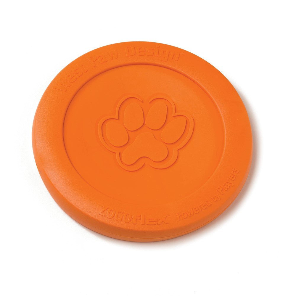 West Paw Zogoflex Zisc Mini Dog Frisbee Toy - Small, Tangerine Orange
