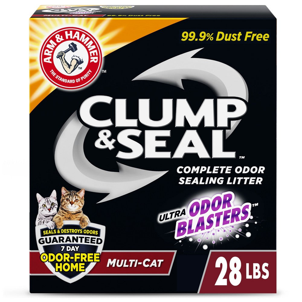 Arm & Hammer Clump & Seal Multi-Cat Clumping Cat Litter -...