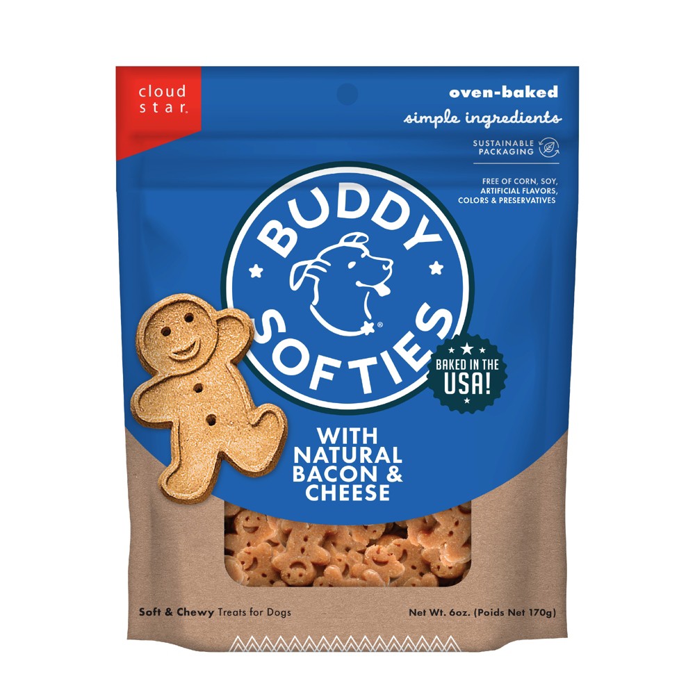 Buddy Biscuits Soft and Chewy Treats with Bacon and Chees...