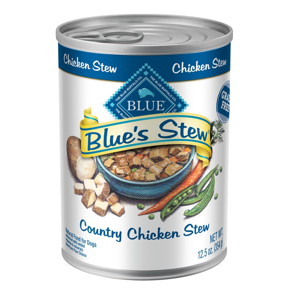 Blue Buffalo Blue's Stew Country Chicken Stew Adult Wet Dog Food - 12.5 oz Can