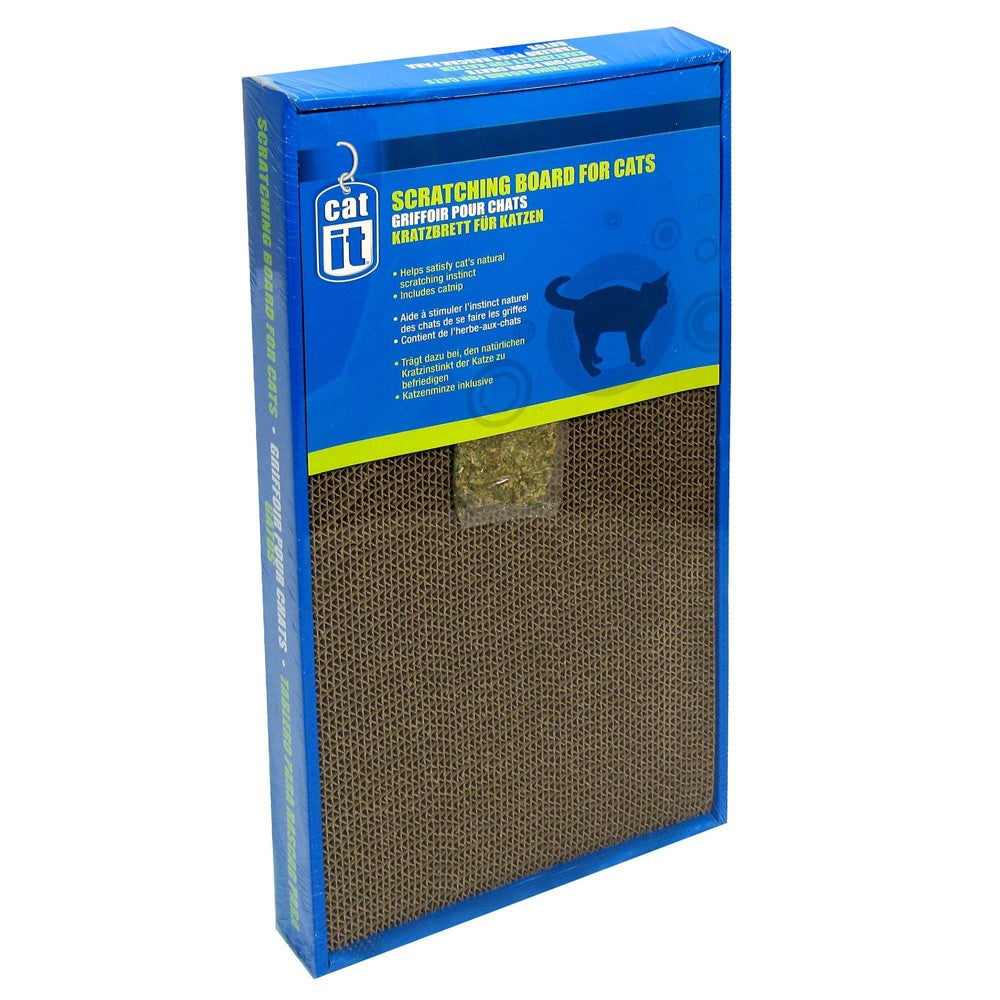 Catit Cat Scratcher with Catnip, Wide Cat Board