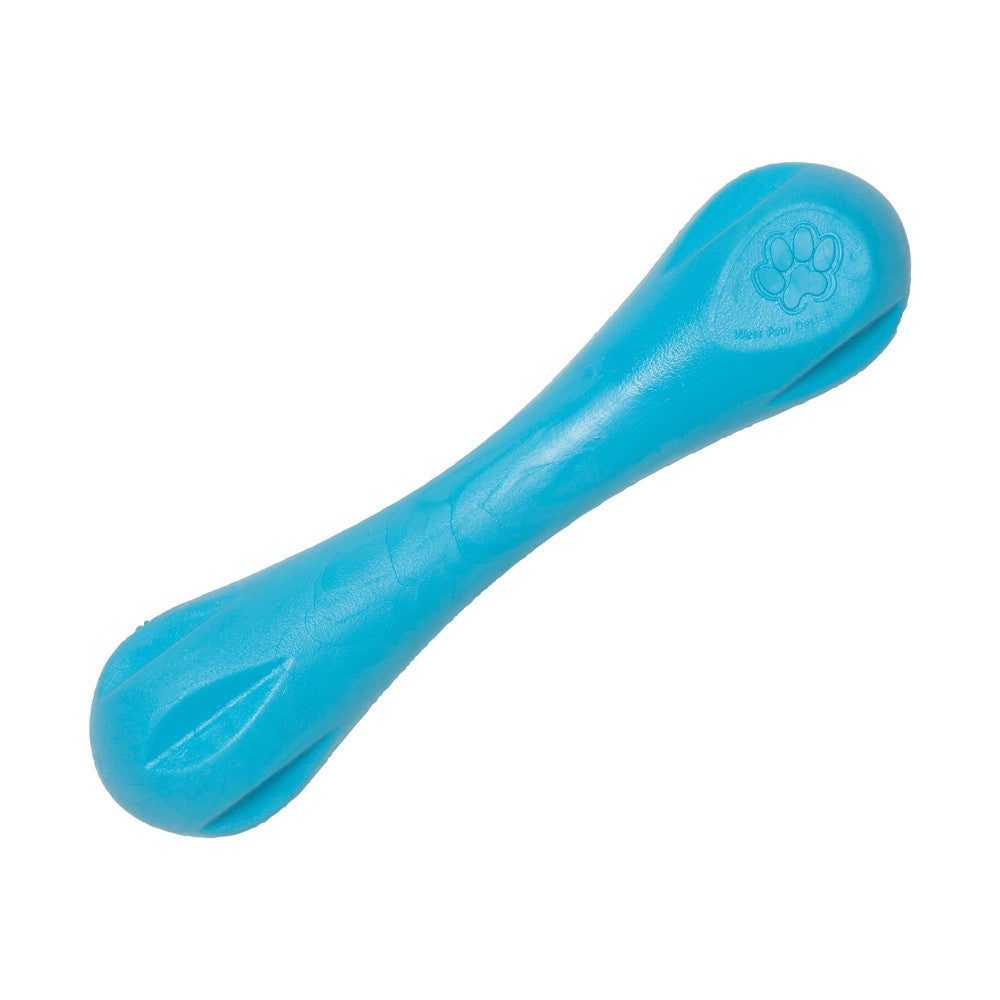 West Paw Hurley Dog Toy Large Aqua 8.25" - Durable Chew Toy for Dogs