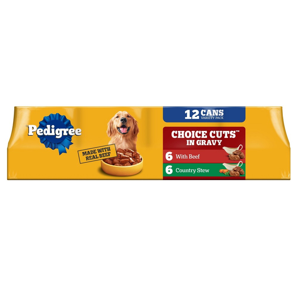 Pedigree Beef, Gravy and Chicken Flavor Variety Pack Choi...