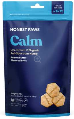 Honest Paws CBD Calm Bites - 5.3oz (30 Count) - Dog Calming Treats