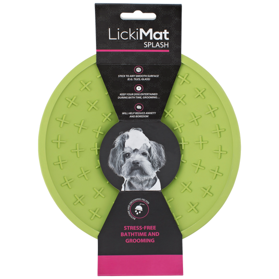 LickiMat Splash - Dog Lick Mat with Suction - Boredom & Anxiety Reducer for Grooming & Bathing