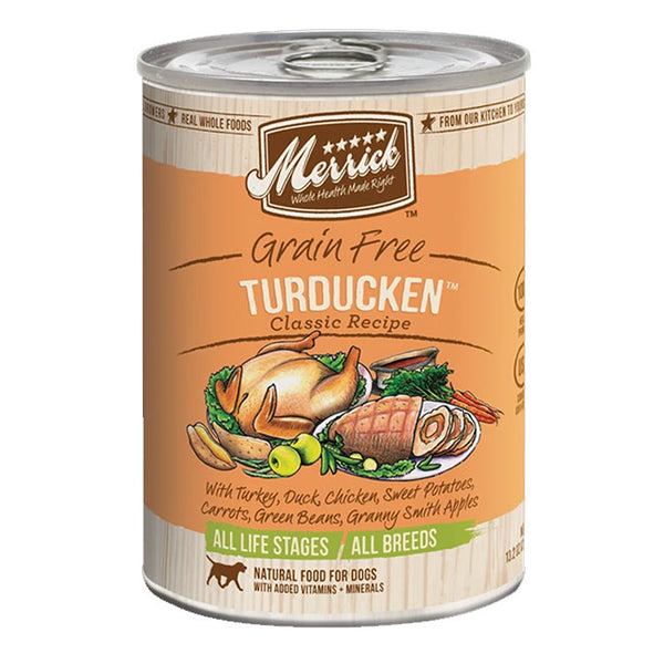 Merrick Grain Free Turducken Wet Dog Food, 12.7 oz Can - Turkey, Duck & Chicken Recipe
