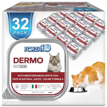 Forza10 ActiWet Dermo Support Icelandic Fish Recipe Canned Cat Food, 3.5 oz (Skin & Coat)