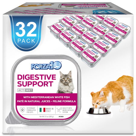 Forza10 Intestinal Actiwet Cat Food - Digestive Support, Fish Recipe, 3.5 oz