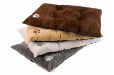 Dallas Bone Applique Tufted Dog Bed 27x36 - Plush & Washable Pet Bed