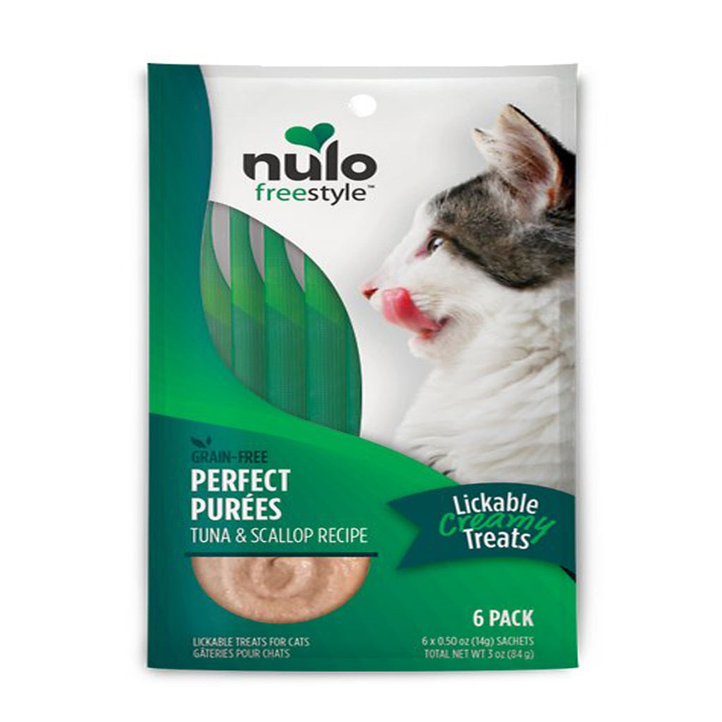 Nulo Freestyle Perfect Purees Tuna & Scallop Cat Treats, 6 Pack