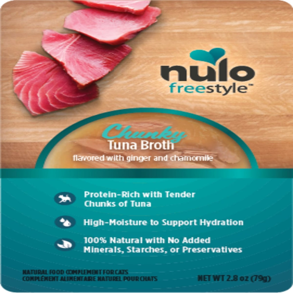 Nulo Freestyle Cat Chunky Broth Tuna, Grain-Free, 2.8 oz Pouch