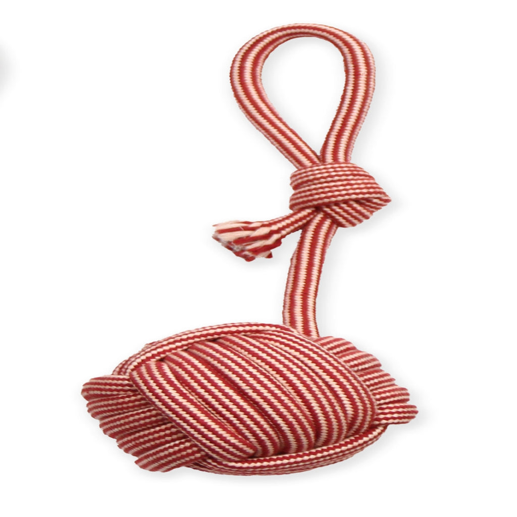 Mammoth Pet Products EXTRA Flossy Chew Monkey Fist Tug with Loop Handle Dog Toy - Medium, 14-20 inch