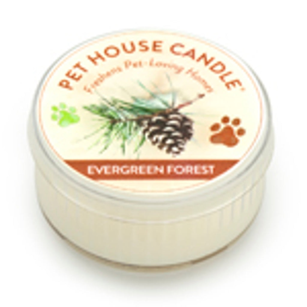 Pet House Evergreen Forest Mini Candle - 1.5 oz Scented Pet Odor Eliminator