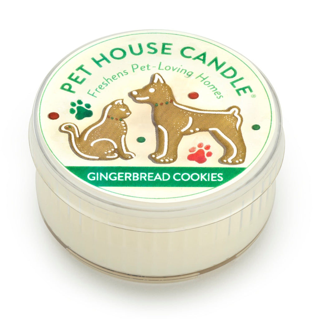 Pet House Candle Gingerbread Mini - 1.5oz Soy Candle for Pet Odor (Single)