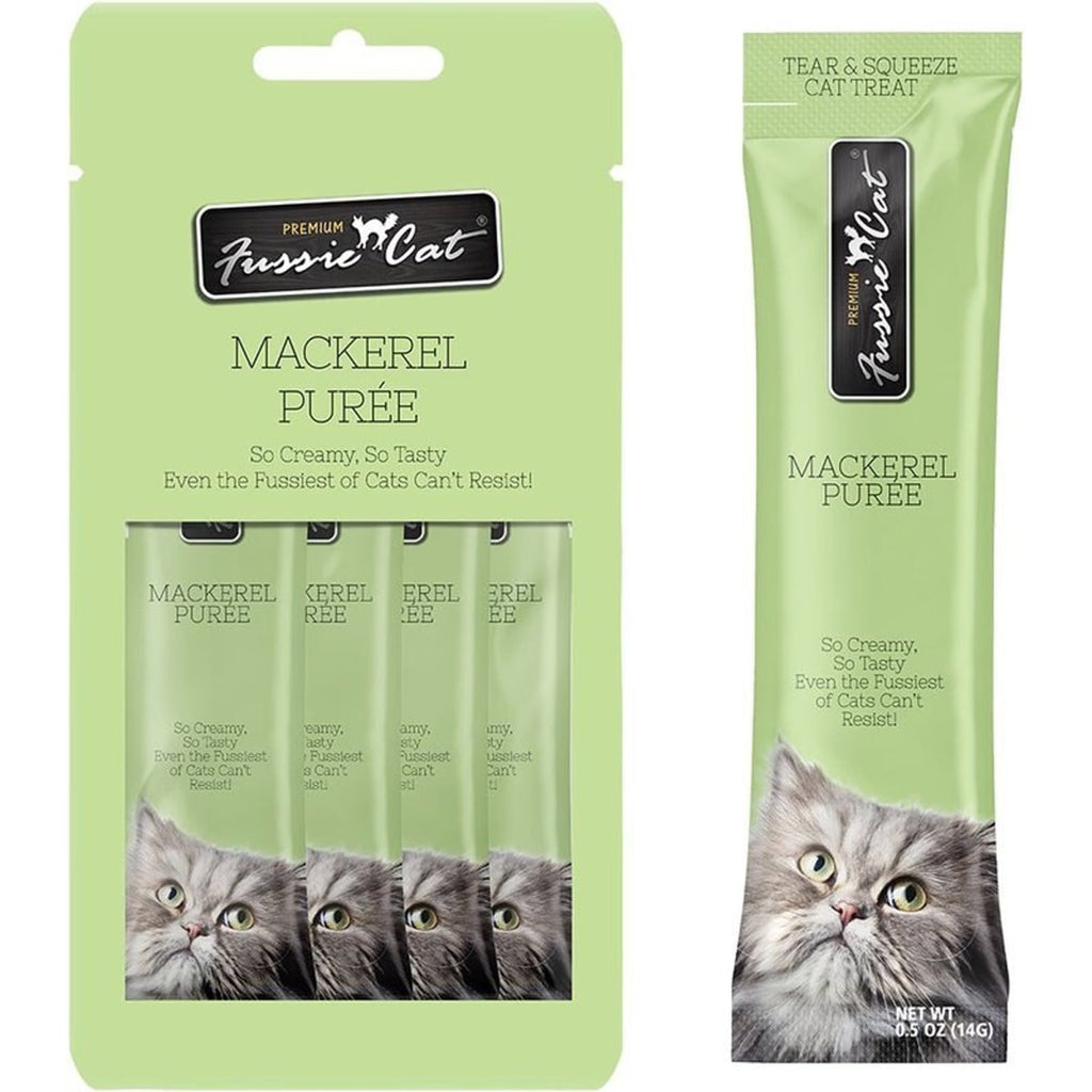 888641139170 2 oz Mackerel Puree Cat Treat - 18 Count