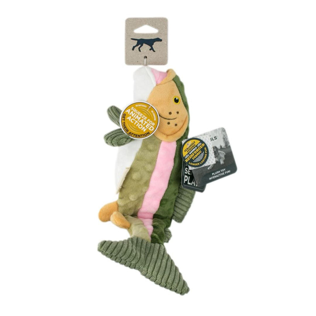 022266176060 15 in. Trout with Twitchy Tall Dog Toy