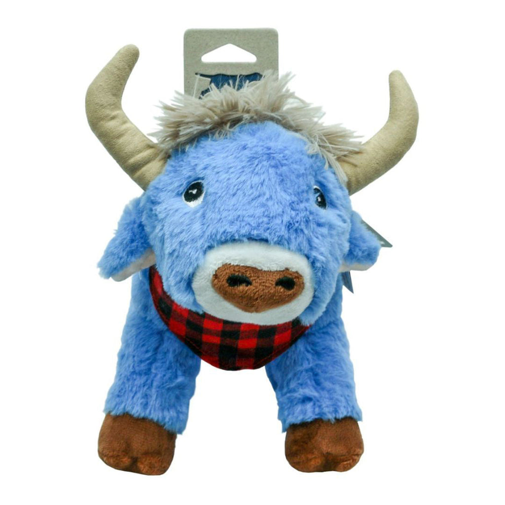 Tall Tails 10-in Plush Crunch Blue Ox Squeak Crinkle Dog Toy