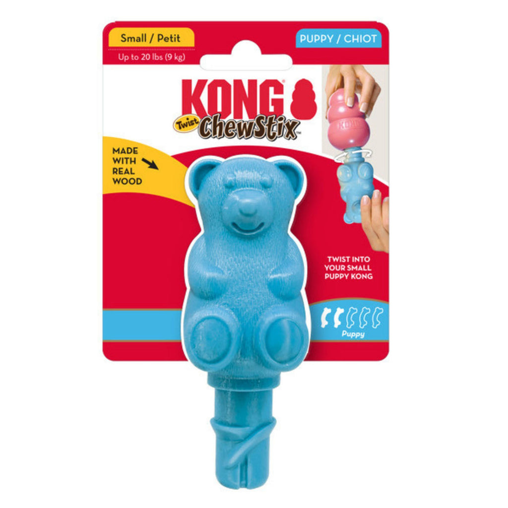 035585363424 Chewstix Puppy Twist Bear Dog Toy - Small