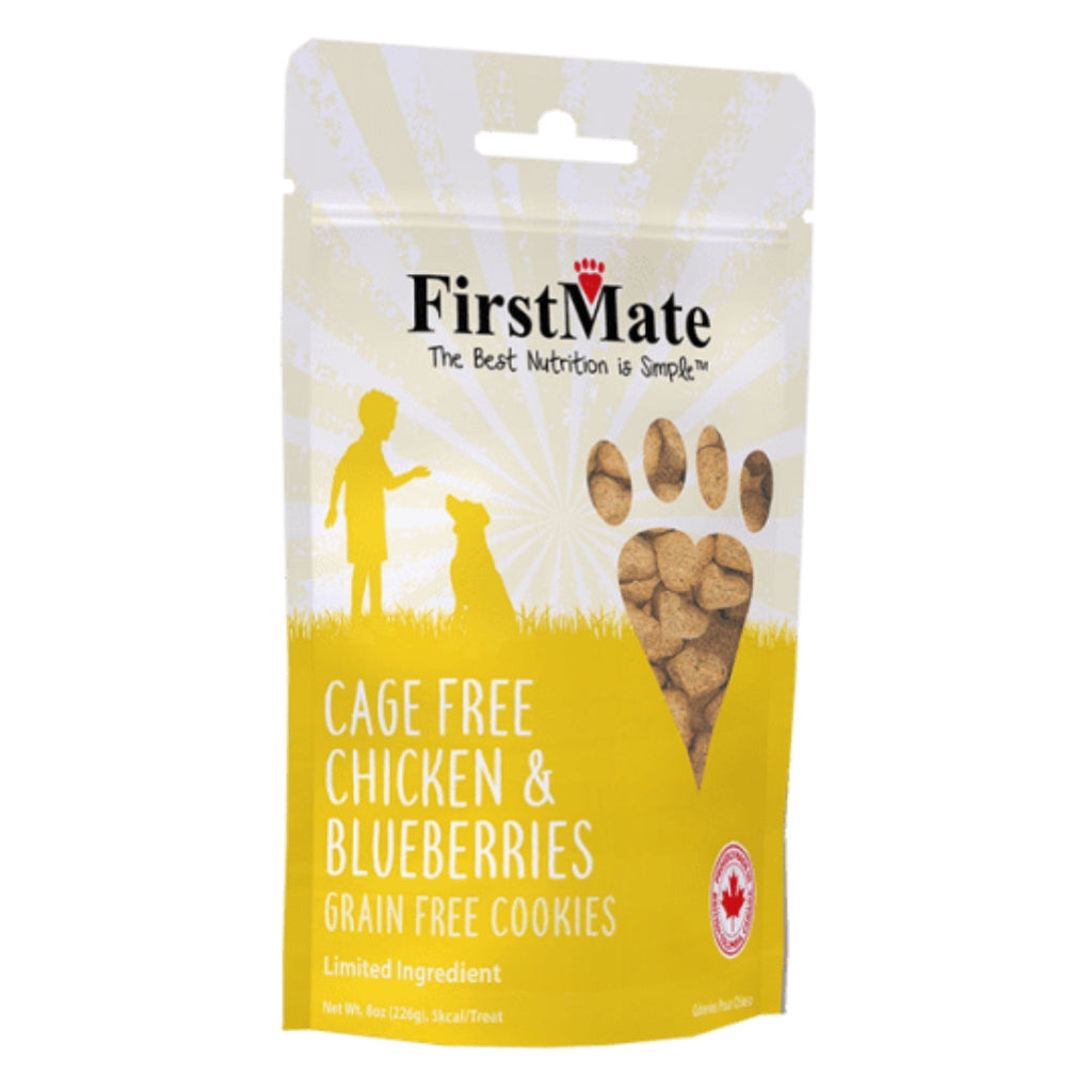 FirstMate Dog Treats Cage Free Duck & Blueberries 10 lb Bulk, Grain-Free Limited Ingredient