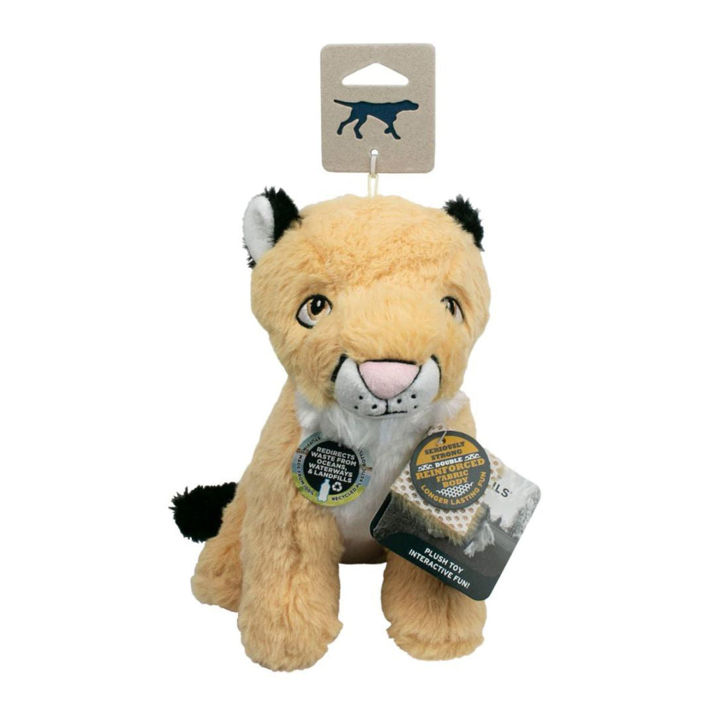 Tall Tails Mountain Lion Crunch Squeak Crinkle Dog Toy, 9 or 14 inches
