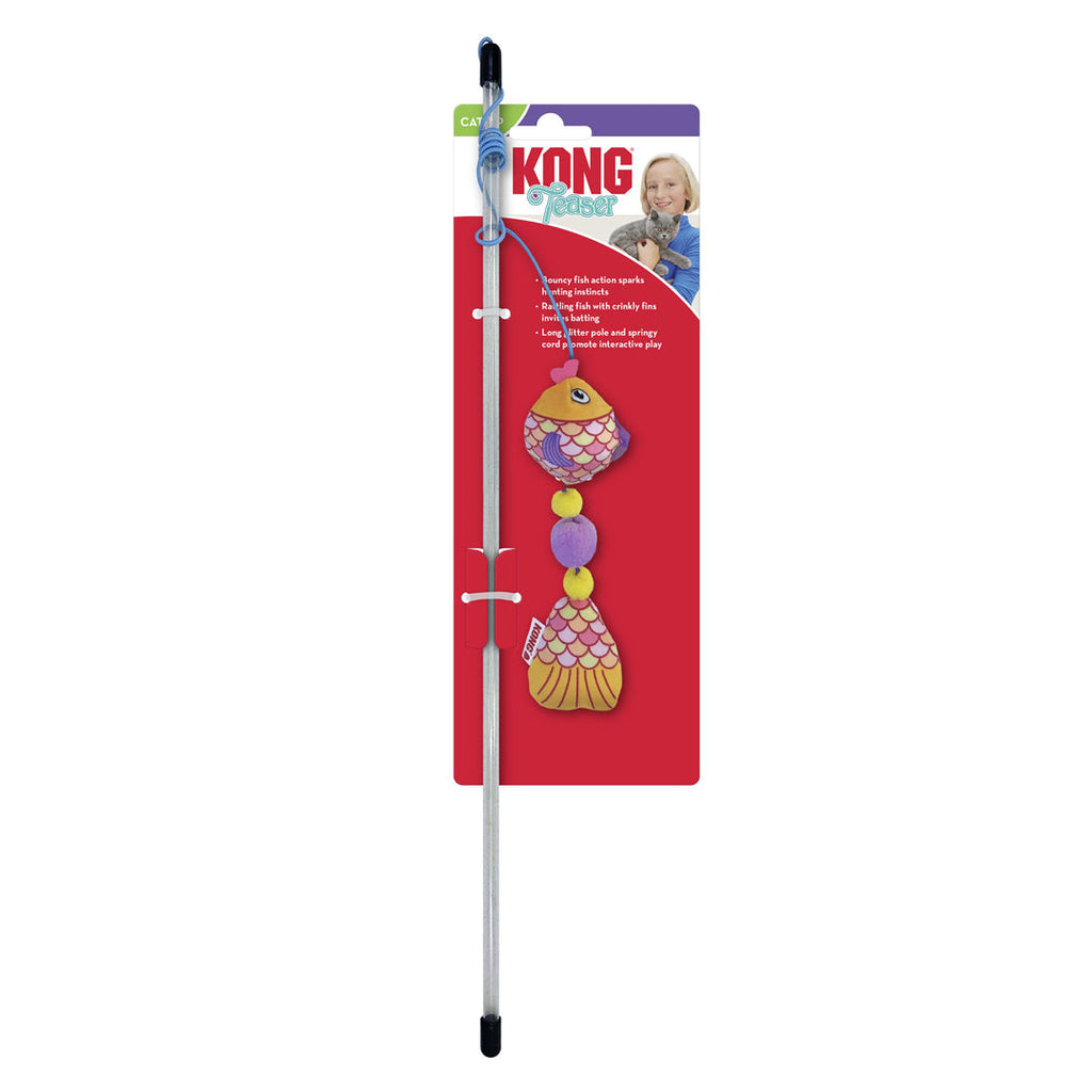 Kong Teaser Scrattles Fish Assorted Cat Toy
