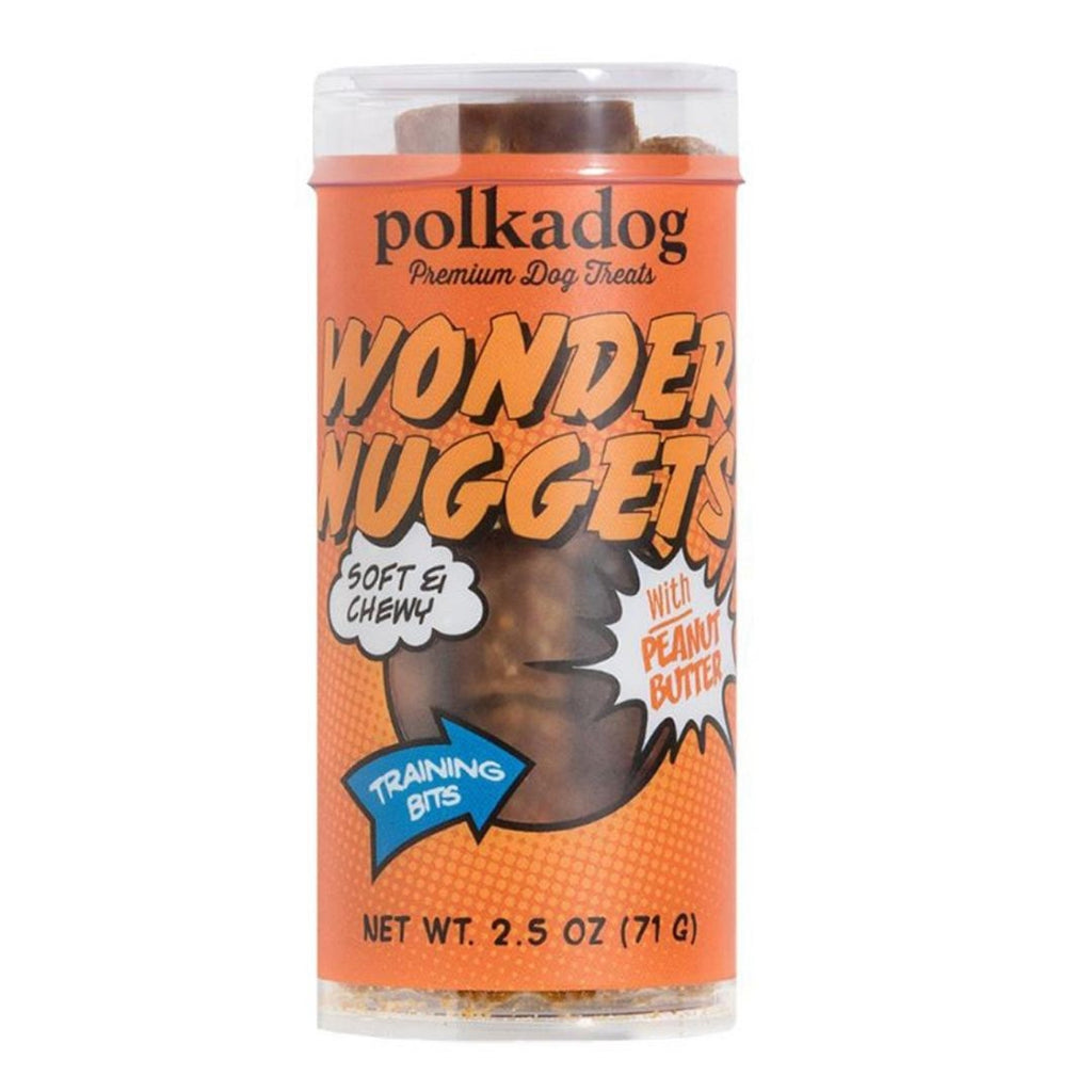 Polkadog Bakery Wonder Nuggets Peanut Butter Dog Treats - Mini Tube, 2.5oz - Soft & Chewy Training Bits