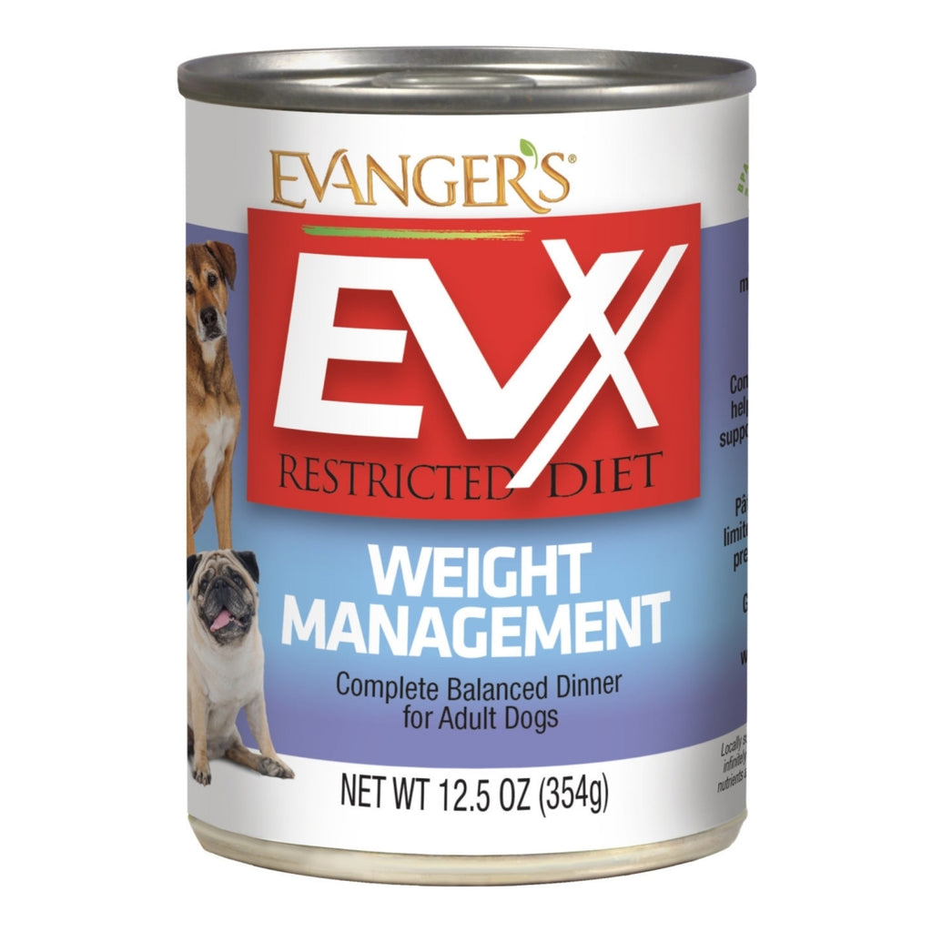Evanger's EVX Restricted Diet Weight Management Wet Dog Food, 12.5 oz Can