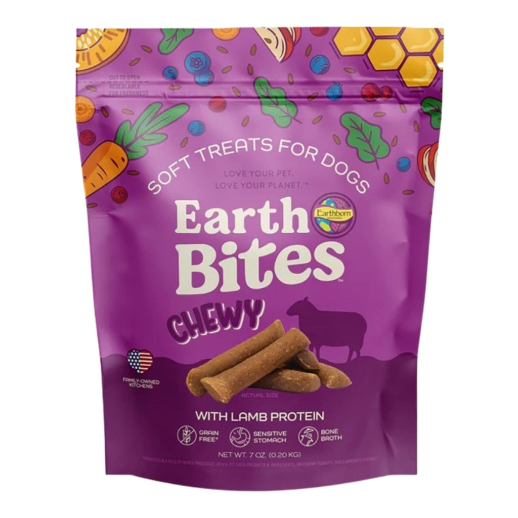 Earthborn Holistic EarthBites Chewy Lamb Dog Treats 7 oz Grain-Free Soft Bites