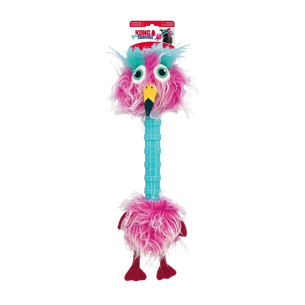 KONG Cruncheez Stretch Birds Dog Toy - XL - Squeaky, Crackly, Assorted Colors