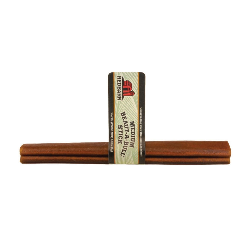 Redbarn Beaut-A-Bull Collagen Stick Dog Treat - Medium, All Natural Beef Chew