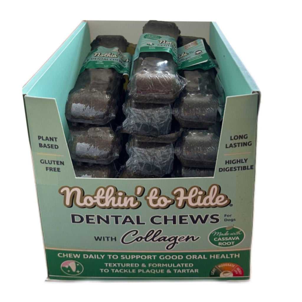 Fieldcrest Farms Nothin' to Hide Dental Wave Collagen Dog Chew - 5 inch Beef (Single Chew or Case of 24)