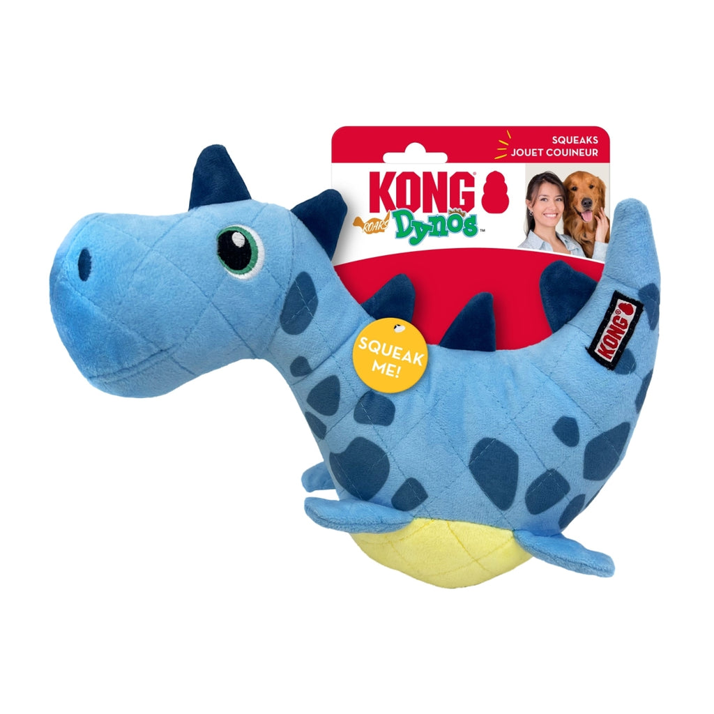 KONG Dynos Roars Dog Toy Blue Medium/Large