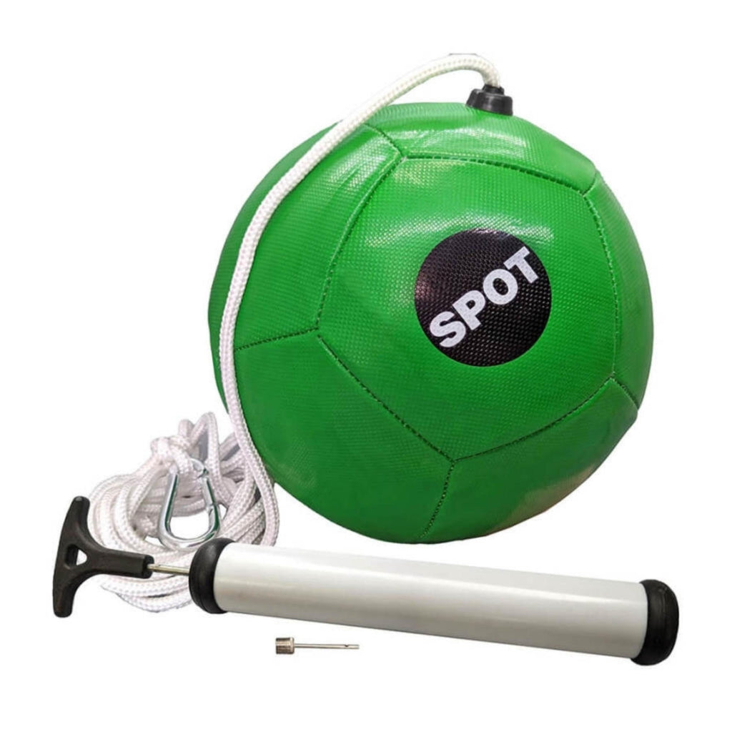 SPOT Ethical Products Tether Ball Dog Toy with Rope - Interactive & Durable (Includes Pump)