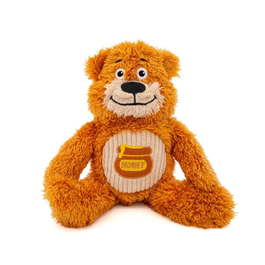 GURU Soft Scents Bear Plush Dog Toy - Medium, Squeaky & Scented